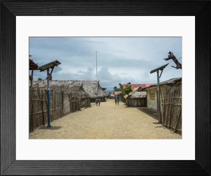 Framed Print : Traditional huts, Achutupu, San Blas Islands, Kuna Yala, Panama, Central America Framed Print : Traditional huts, Achutupu, San Blas Islands, Kuna Yala, Panama, Central America