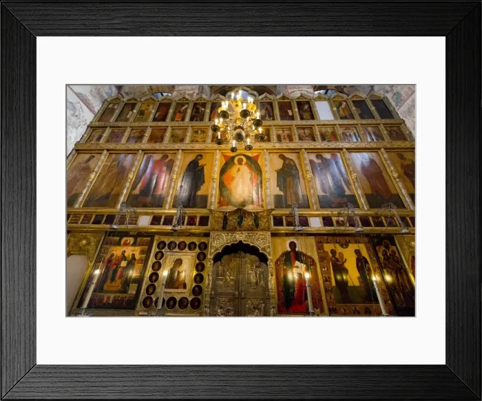 Framed Print : Iconostasis inside the Assumption Cathedral, the Kremlin, UNESCO World Heritage Site Framed Print : Iconostasis inside the Assumption Cathedral, the Kremlin, UNESCO World Heritage Site