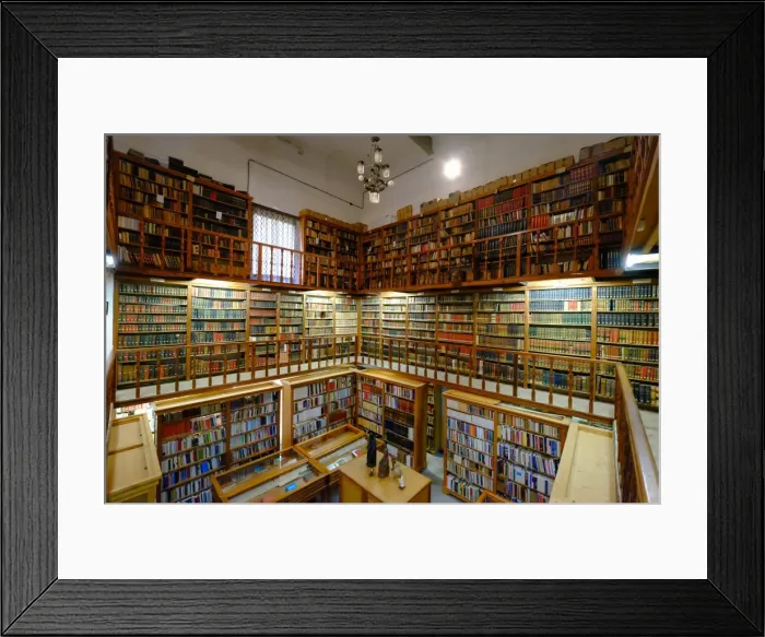 Framed Print : The ancient library Monastery of Santa Maria de la Real, Majorca, Balearic Islands Framed Print : The ancient library Monastery of Santa Maria de la Real, Majorca, Balearic Islands