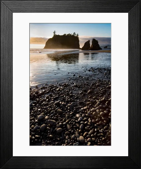 Framed Print : Evening light on Ruby Beach in the Olympic National Park, UNESCO World Heritage Site Framed Print : Evening light on Ruby Beach in the Olympic National Park, UNESCO World Heritage Site