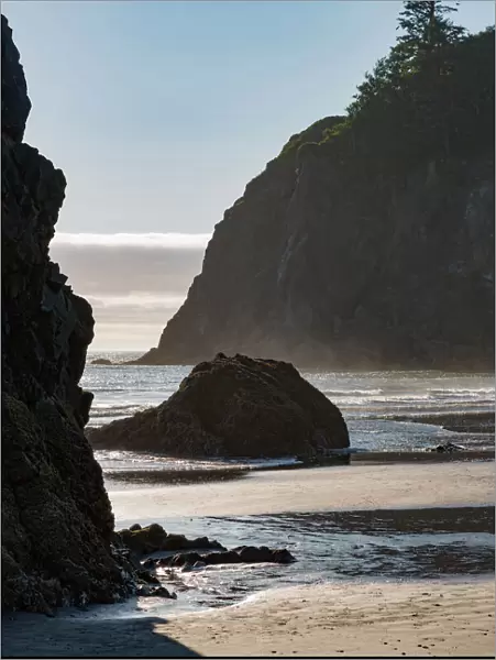 Ruby Beach in the Olympic National Park, UNESCO World Heritage Site, Pacific Northwest coast