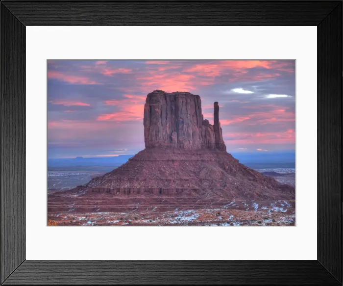 Framed Print : Sunrise, West Mitten Butte, Monument Valley Navajo Tribal Park, Utah, United States of America Framed Print : Sunrise, West Mitten Butte, Monument Valley Navajo Tribal Park, Utah, United States of America