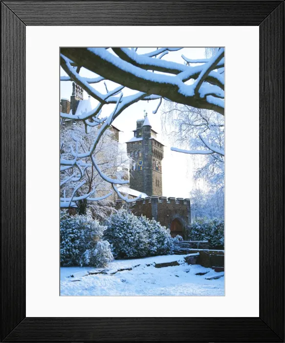 Framed Print : Cardiff Castle, Bute Park in snow, Cardiff, Wales, United Kingdom, Europe Framed Print : Cardiff Castle, Bute Park in snow, Cardiff, Wales, United Kingdom, Europe