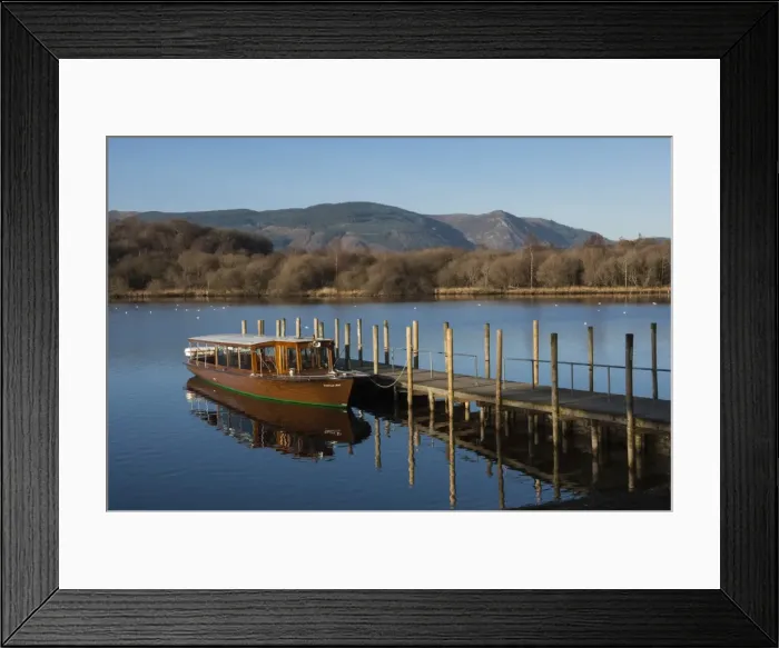 Framed Print : Tourist Launch, Derwentwater, Keswick, Lake District National Park, Cumbria, England Framed Print : Tourist Launch, Derwentwater, Keswick, Lake District National Park, Cumbria, England