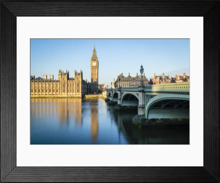 Framed Print : Big Ben, the Palace of Westminster, UNESCO World Heritage Site, and Westminster Bridge Framed Print : Big Ben, the Palace of Westminster, UNESCO World Heritage Site, and Westminster Bridge