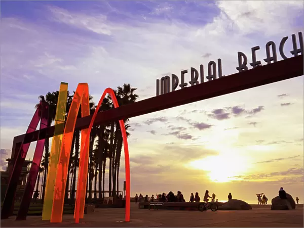 Pier entrance, Imperial Beach, San Diego, California, United States of America, North