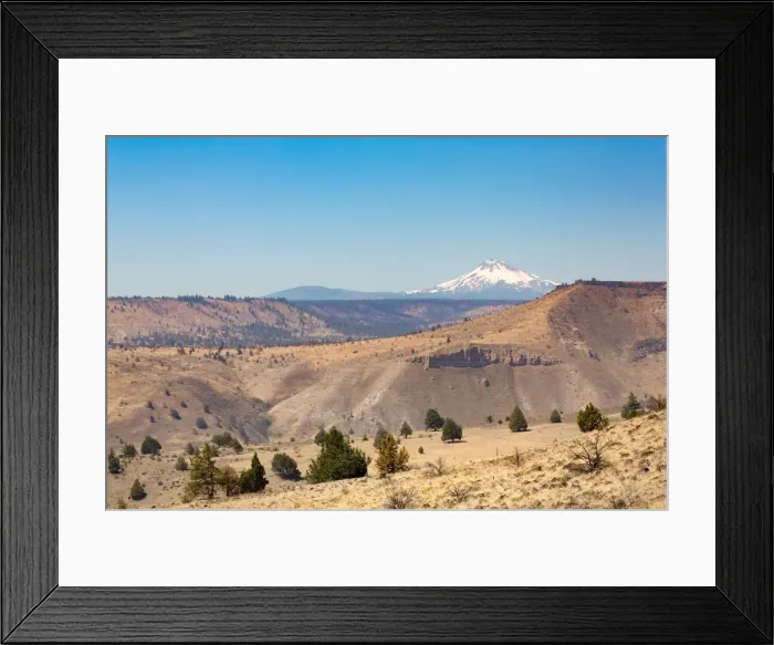 Framed Print : Central Oregons High Desert with Mount Jefferson, part of the Cascade Range, Pacific Framed Print : Central Oregons High Desert with Mount Jefferson, part of the Cascade Range, Pacific
