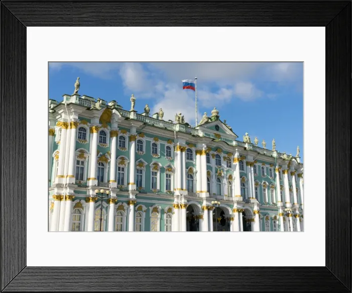 Framed Print : Facade of the Winter Palace, the State Hermitage Museum, UNESCO World Heritage Site, St Framed Print : Facade of the Winter Palace, the State Hermitage Museum, UNESCO World Heritage Site, St