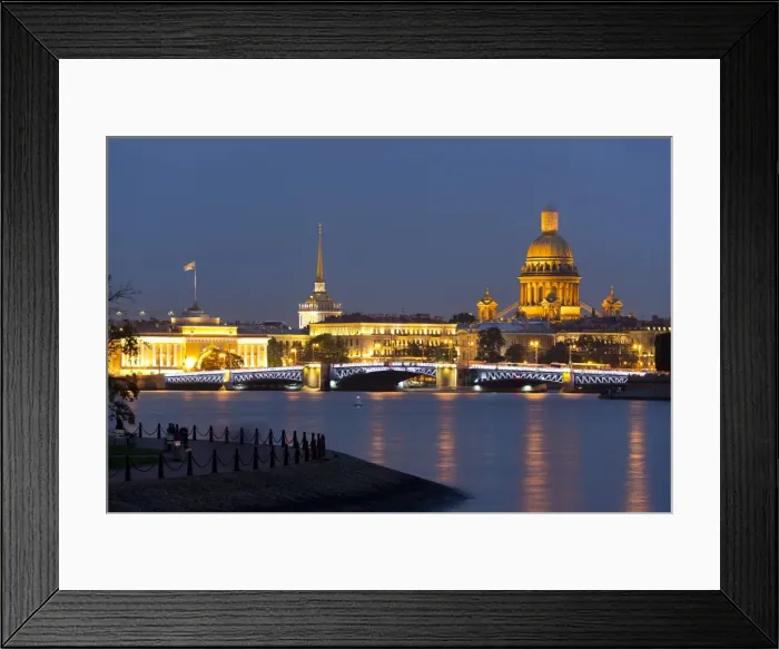 Framed Print : View of the Historic Heart along the Neva River, St. Petersburg, Russia, Europe Framed Print : View of the Historic Heart along the Neva River, St. Petersburg, Russia, Europe