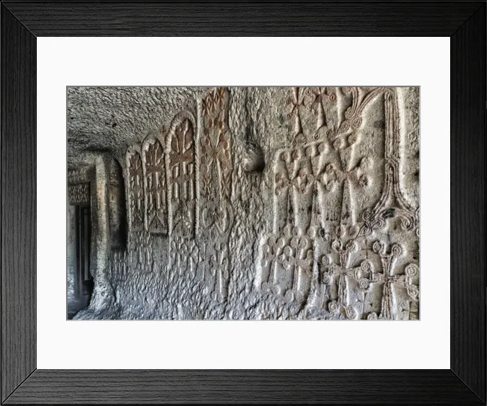 Framed Print : Bas-relief in interior of 4th century Geghard Monastery, UNESCO World Heritage Site Framed Print : Bas-relief in interior of 4th century Geghard Monastery, UNESCO World Heritage Site