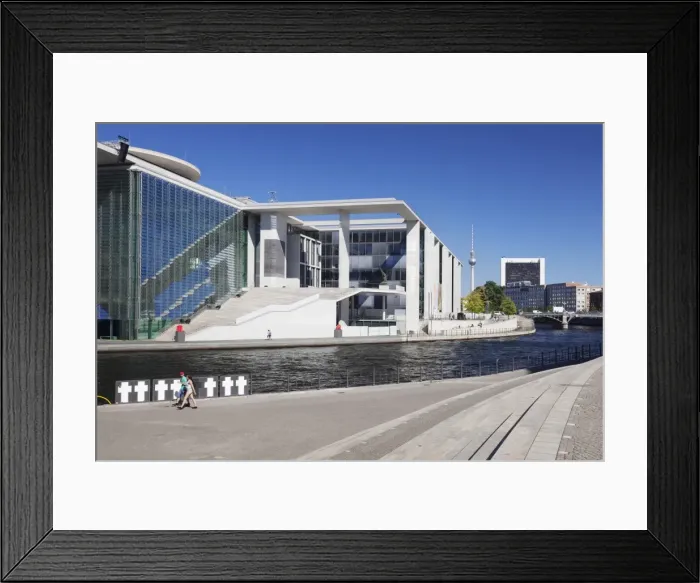 Framed Print : View from Marie Elisabeth Lueders Haus building over Spree River to TV Tower, Berlin Mitte Framed Print : View from Marie Elisabeth Lueders Haus building over Spree River to TV Tower, Berlin Mitte