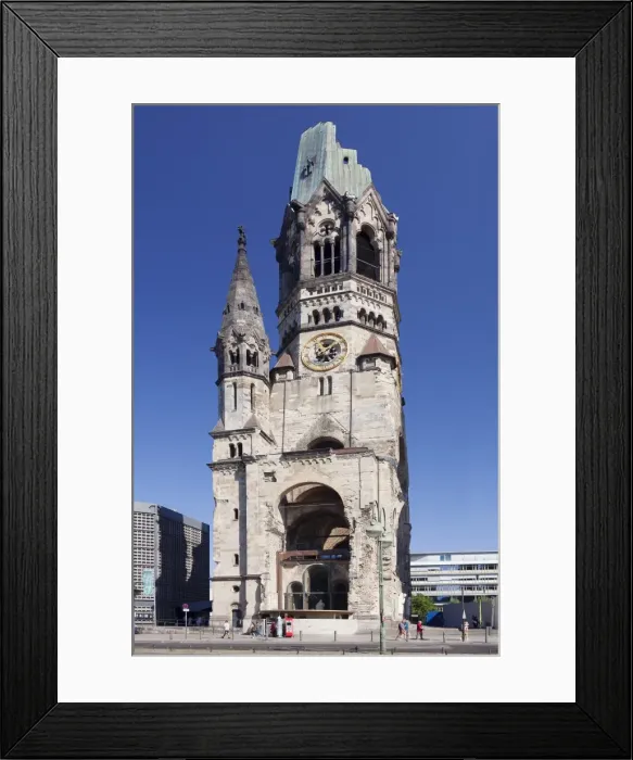 Framed Print : Kaiser Wilhelm Memorial church at Kurfuerstendamm, Berlin, Germany, Europe Framed Print : Kaiser Wilhelm Memorial church at Kurfuerstendamm, Berlin, Germany, Europe