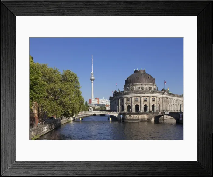 Framed Print : Bode Museum, Museum Island, UNESCO World Heritage Site, Spree River, TV Tower, Mitte Framed Print : Bode Museum, Museum Island, UNESCO World Heritage Site, Spree River, TV Tower, Mitte