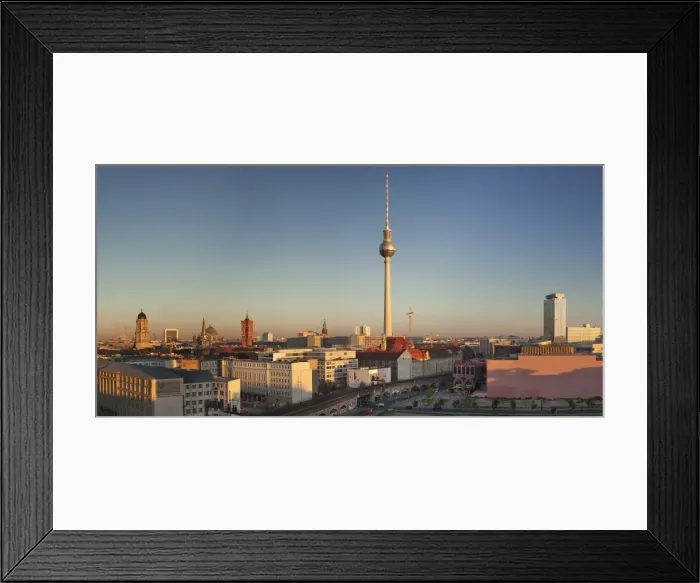 Framed Print : View over Alexanderstrasse to TV Tower, Rotes Rathaus (Red Town Hall), Hotel Park Inn Framed Print : View over Alexanderstrasse to TV Tower, Rotes Rathaus (Red Town Hall), Hotel Park Inn
