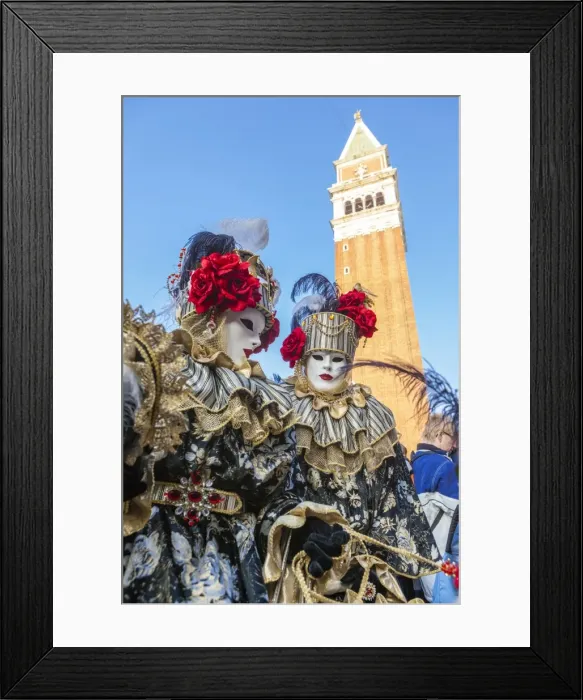 Framed Print : Colourful masks and costumes of the Carnival of Venice, famous festival worldwide Framed Print : Colourful masks and costumes of the Carnival of Venice, famous festival worldwide