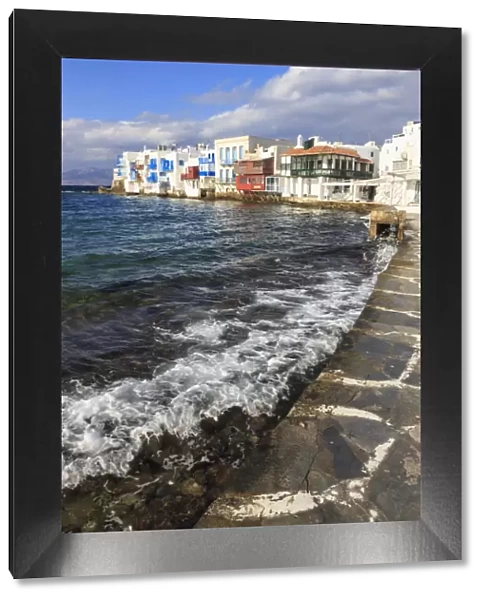 Little Venice promenade, Mykonos Town (Chora), Mykonos, Cyclades, Greek Islands, Greece