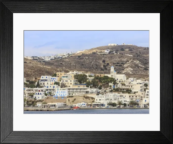 Framed Print : Port of Adamas (Adamantas) from the sea, Milos, Cyclades, Aegean Sea, Greek Islands Framed Print : Port of Adamas (Adamantas) from the sea, Milos, Cyclades, Aegean Sea, Greek Islands