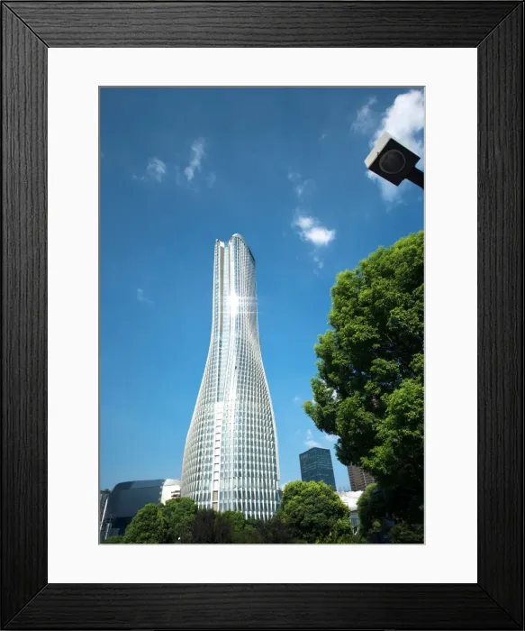 Framed Print : Shiny Raffles City skyscraper, Hangzhou, China, Asia Framed Print : Shiny Raffles City skyscraper, Hangzhou, China, Asia