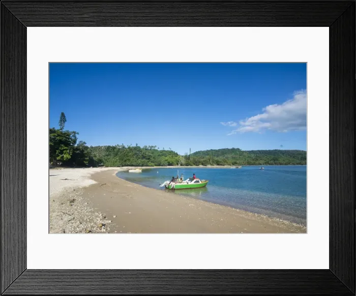 Framed Print : Pretty black sand volcanic beach, Epi island, Shepherd Islands, Vanuatu, Pacific Framed Print : Pretty black sand volcanic beach, Epi island, Shepherd Islands, Vanuatu, Pacific