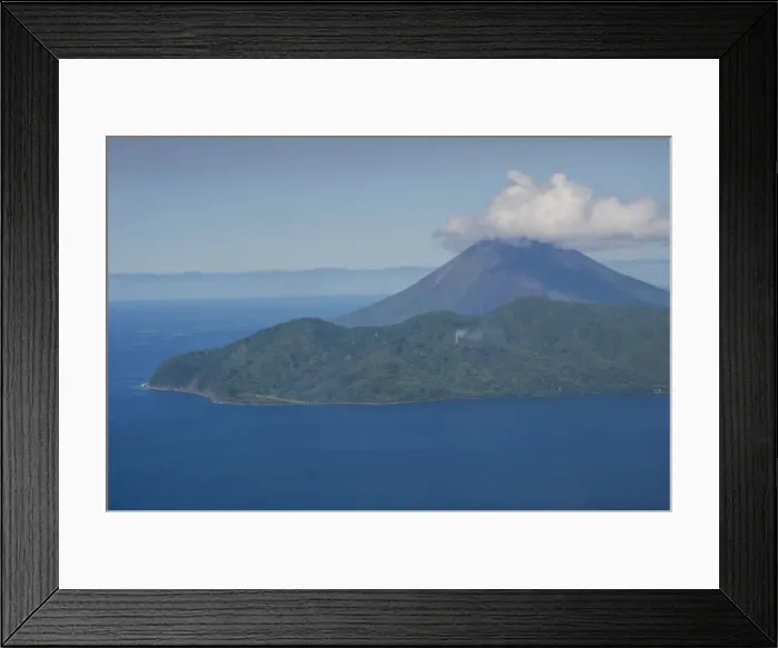 Framed Print : Active Lopevi volcano, Ambrym, Vanuatu, Pacific Framed Print : Active Lopevi volcano, Ambrym, Vanuatu, Pacific