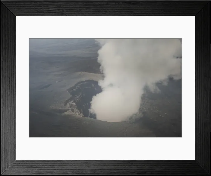 Framed Print : Smoking Ambrym volcano, Vanuatu, Pacific Framed Print : Smoking Ambrym volcano, Vanuatu, Pacific