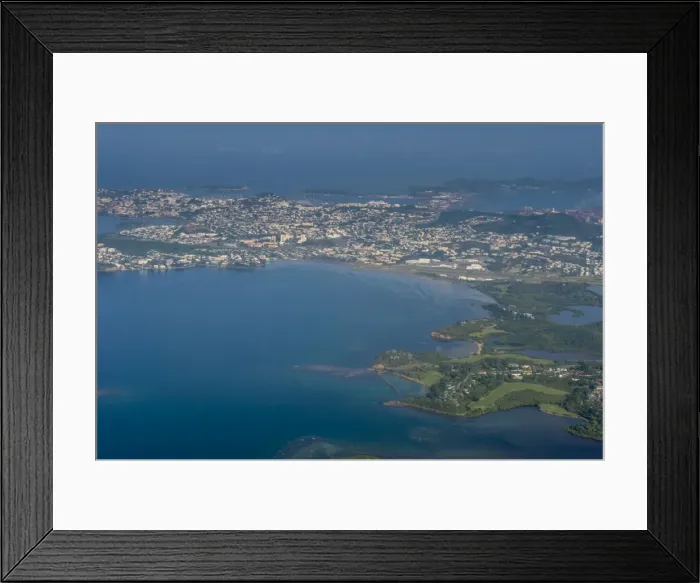 Framed Print : Aerial of Noumea, New Caledonia, Pacific Framed Print : Aerial of Noumea, New Caledonia, Pacific