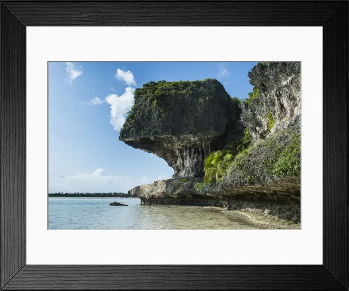 Framed Print : The grey Lekiny cliffs, Ouvea, Loyalty Islands, New Caledonia, Pacific Framed Print : The grey Lekiny cliffs, Ouvea, Loyalty Islands, New Caledonia, Pacific