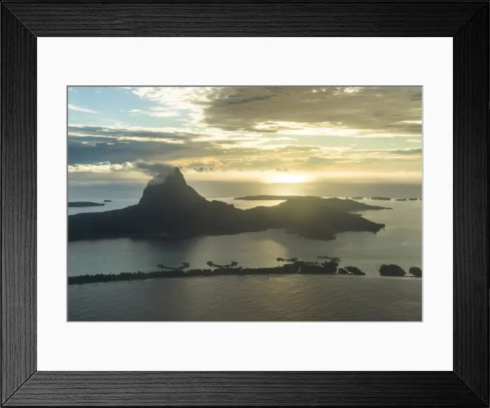 Framed Print : Aerial of Bora Bora, Society Islands, French Polynesia, Pacific Framed Print : Aerial of Bora Bora, Society Islands, French Polynesia, Pacific