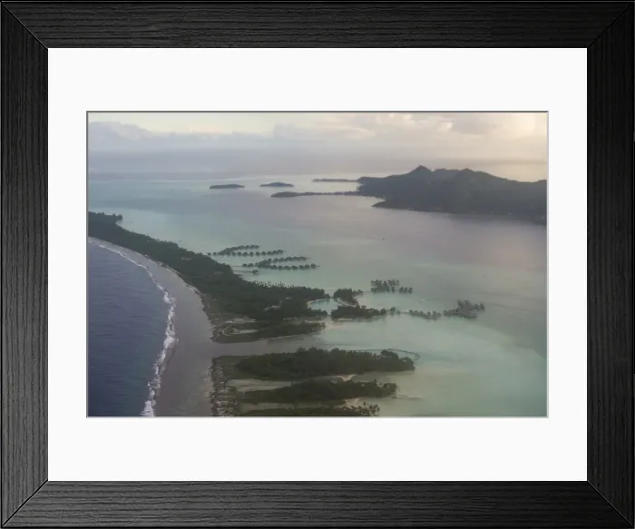 Framed Print : Aerial of Bora Bora, Society Islands, French Polynesia, Pacific Framed Print : Aerial of Bora Bora, Society Islands, French Polynesia, Pacific
