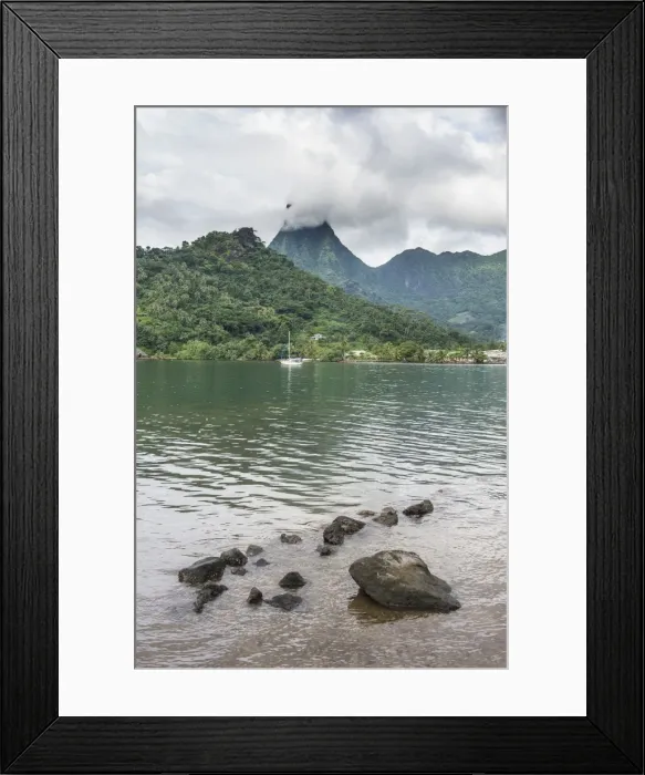 Framed Print : Paopao Bay, Moorea, Society Islands, French Polynesia, Pacific Framed Print : Paopao Bay, Moorea, Society Islands, French Polynesia, Pacific