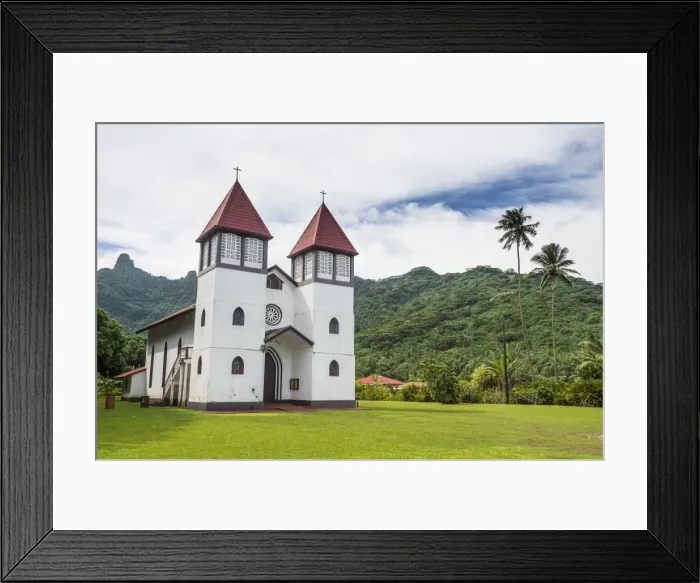 Framed Print : Haapiti Catholic Church, Moorea, Society Islands, French Polynesia, Pacific Framed Print : Haapiti Catholic Church, Moorea, Society Islands, French Polynesia, Pacific