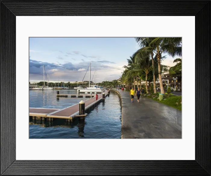 Framed Print : Waterfront of Papeete at sunset, Tahiti, Society Islands, French Polynesia, Pacific Framed Print : Waterfront of Papeete at sunset, Tahiti, Society Islands, French Polynesia, Pacific