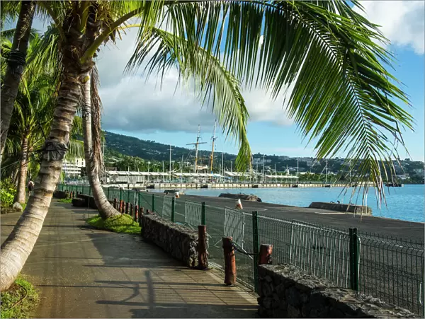 Waterfront of Papeete, Tahiti, Society Islands, French Polynesia, Pacific