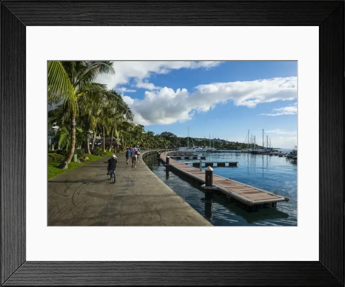 Framed Print : Waterfront of Tahiti, Society Islands, French Polynesia, Pacific Framed Print : Waterfront of Tahiti, Society Islands, French Polynesia, Pacific