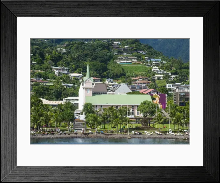 Framed Print : Downtown Papeete, Tahiti, Society Islands, French Polynesia, Pacific Framed Print : Downtown Papeete, Tahiti, Society Islands, French Polynesia, Pacific