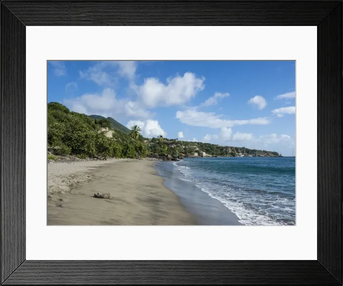 Framed Print : Oranjestad beach, St. Eustatius, Statia, Netherland Antilles, West Indies, Caribbean