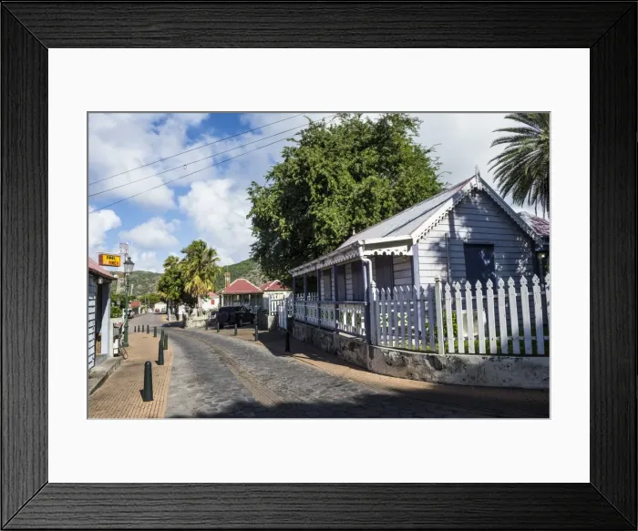 Framed Print : Historic center of Oranjestad, capital of St. Eustatius, Statia, Netherland Antilles Framed Print : Historic center of Oranjestad, capital of St. Eustatius, Statia, Netherland Antilles