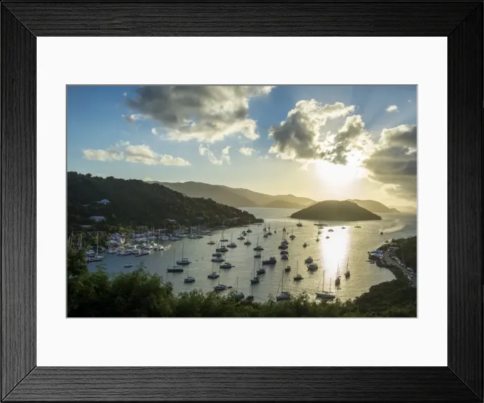 Framed Print : Sailing boat harbour on the West End of Tortola, British Virgin Islands, West Indies Framed Print : Sailing boat harbour on the West End of Tortola, British Virgin Islands, West Indies
