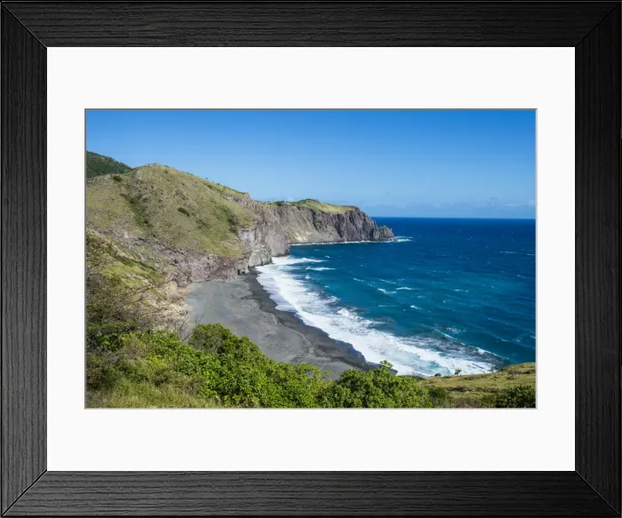 Framed Print : Coastline of Montserrat, British Overseas Territory, West Indies, Caribbean, Central Framed Print : Coastline of Montserrat, British Overseas Territory, West Indies, Caribbean, Central