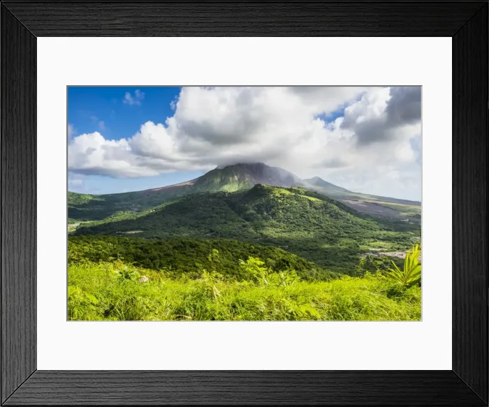Framed Print : Soufriere hills volcano, Montserrat, British Overseas Territory, West Indies, Caribbean Framed Print : Soufriere hills volcano, Montserrat, British Overseas Territory, West Indies, Caribbean