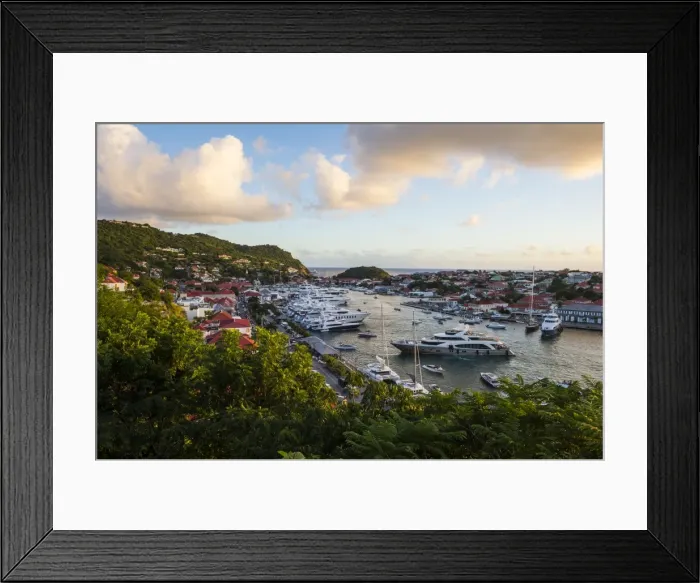 Framed Print : View over the harbour of Gustavia, St. Barth (St. Barthelemy), Lesser Antilles, West Indies Framed Print : View over the harbour of Gustavia, St. Barth (St. Barthelemy), Lesser Antilles, West Indies