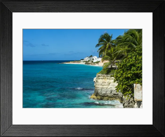 Framed Print : View over the cliffs of Mullet Bay, Sint Maarten, West Indies, Caribbean, Central America Framed Print : View over the cliffs of Mullet Bay, Sint Maarten, West Indies, Caribbean, Central America