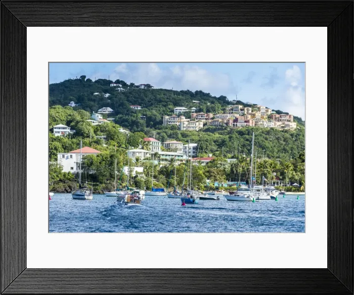 Framed Print : Sailing boats in Cruz Bay, St. John, Virgin Islands National Park, US Virgin Islands Framed Print : Sailing boats in Cruz Bay, St. John, Virgin Islands National Park, US Virgin Islands