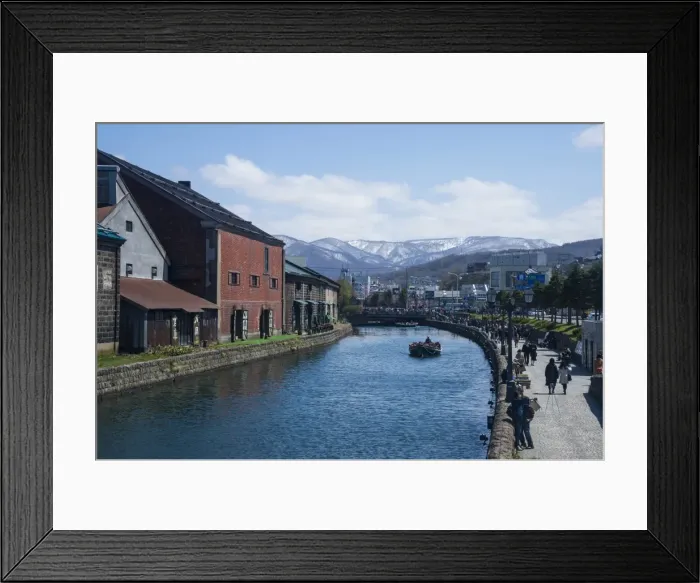 Framed Print : Otaru canal, Otaru, Hokkaido, Japan, Asia Framed Print : Otaru canal, Otaru, Hokkaido, Japan, Asia