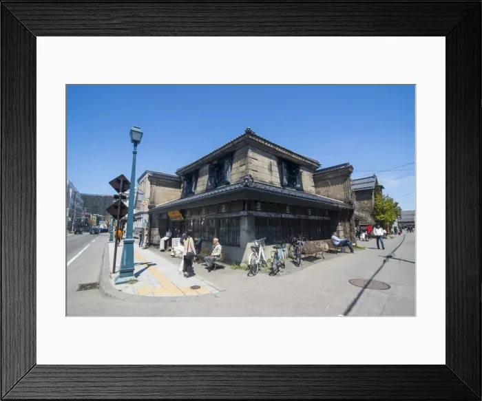 Framed Print : Beautiful historical buildings in Sakaimachi street, Otaru, Hokkaido, Japan, Asia Framed Print : Beautiful historical buildings in Sakaimachi street, Otaru, Hokkaido, Japan, Asia