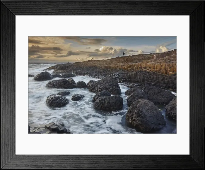 Framed Print : An evening view of the Giants Causeway, UNESCO World Heritage Site, County Antrim Framed Print : An evening view of the Giants Causeway, UNESCO World Heritage Site, County Antrim