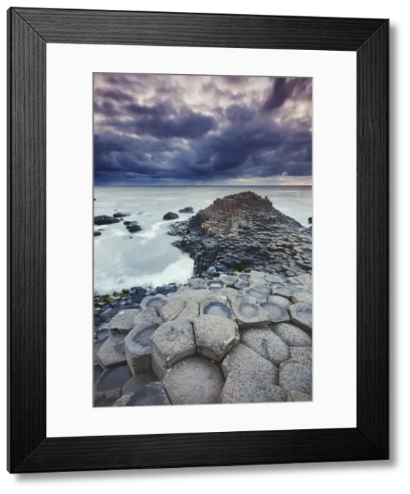 Framed Print : An evening view of the Giants Causeway, UNESCO World Heritage Site, County Antrim Framed Print : An evening view of the Giants Causeway, UNESCO World Heritage Site, County Antrim