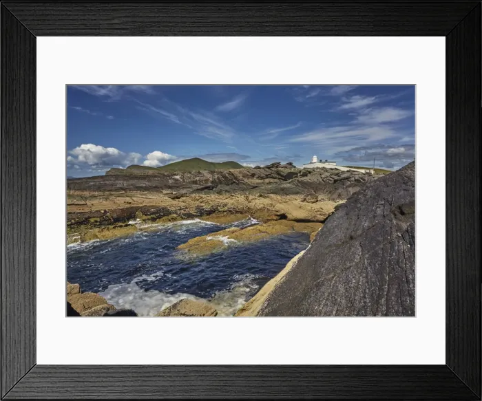 Framed Print : A view of Valentia Island lighthouse, Valentia Island, Skelligs Ring, Ring of Kerry Framed Print : A view of Valentia Island lighthouse, Valentia Island, Skelligs Ring, Ring of Kerry
