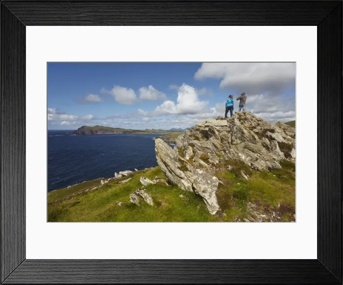 Framed Print : A view from Clogher Head towards Sybil Point, at the western end of the Dingle Peninsula Framed Print : A view from Clogher Head towards Sybil Point, at the western end of the Dingle Peninsula
