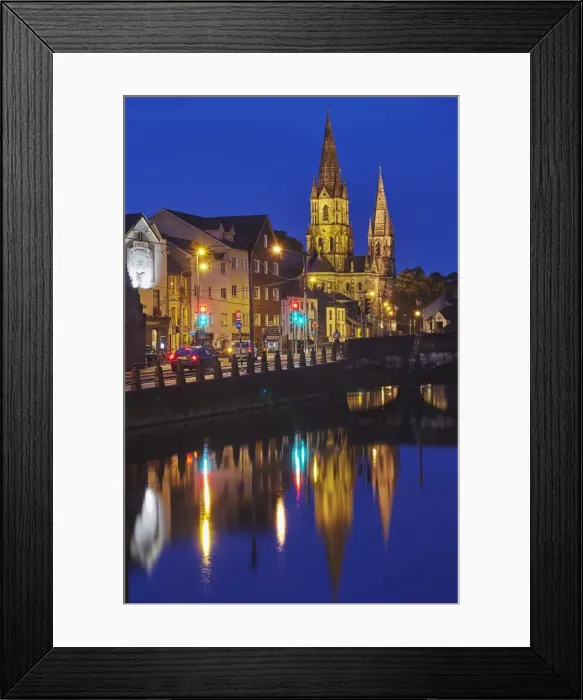 Framed Print : A dusk view of St. Fin Barres Cathedral, on the banks of the Lee River, in Cork Framed Print : A dusk view of St. Fin Barres Cathedral, on the banks of the Lee River, in Cork